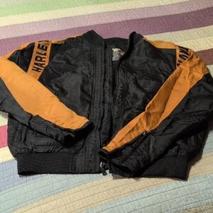 Harley-Davidson Black and Orange Riding Jacket